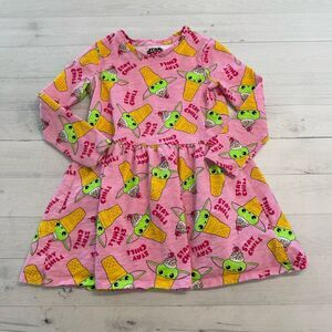 Spotted zebra girls Star Wars Yoda ice cream dress 6/7‎